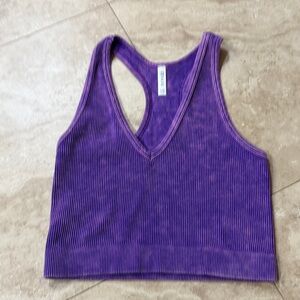 Purple fitted tank